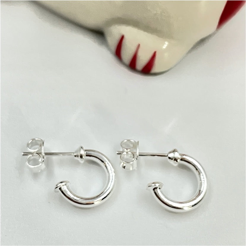 XP151 Aro Argolla Tubo diá. 9 mm espesor 2 mm Aro Baño Plata Aros Bañadas en Oro y Plata hecho de Bronce Bañado en Plata 50 ml Joyas Bañadas en Plata