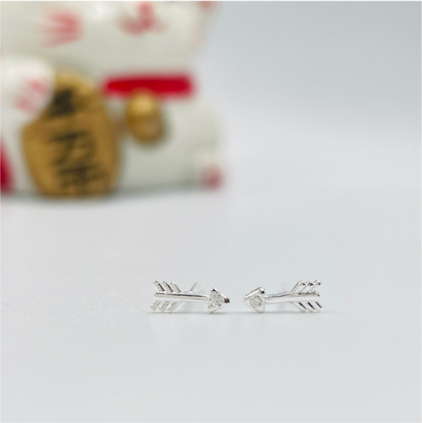 XP174 Aro Flecha 7 mm Aro Baño Plata Aros Bañados en Oro y Plata hecho de Bronce Bañado en Plata 50 ml