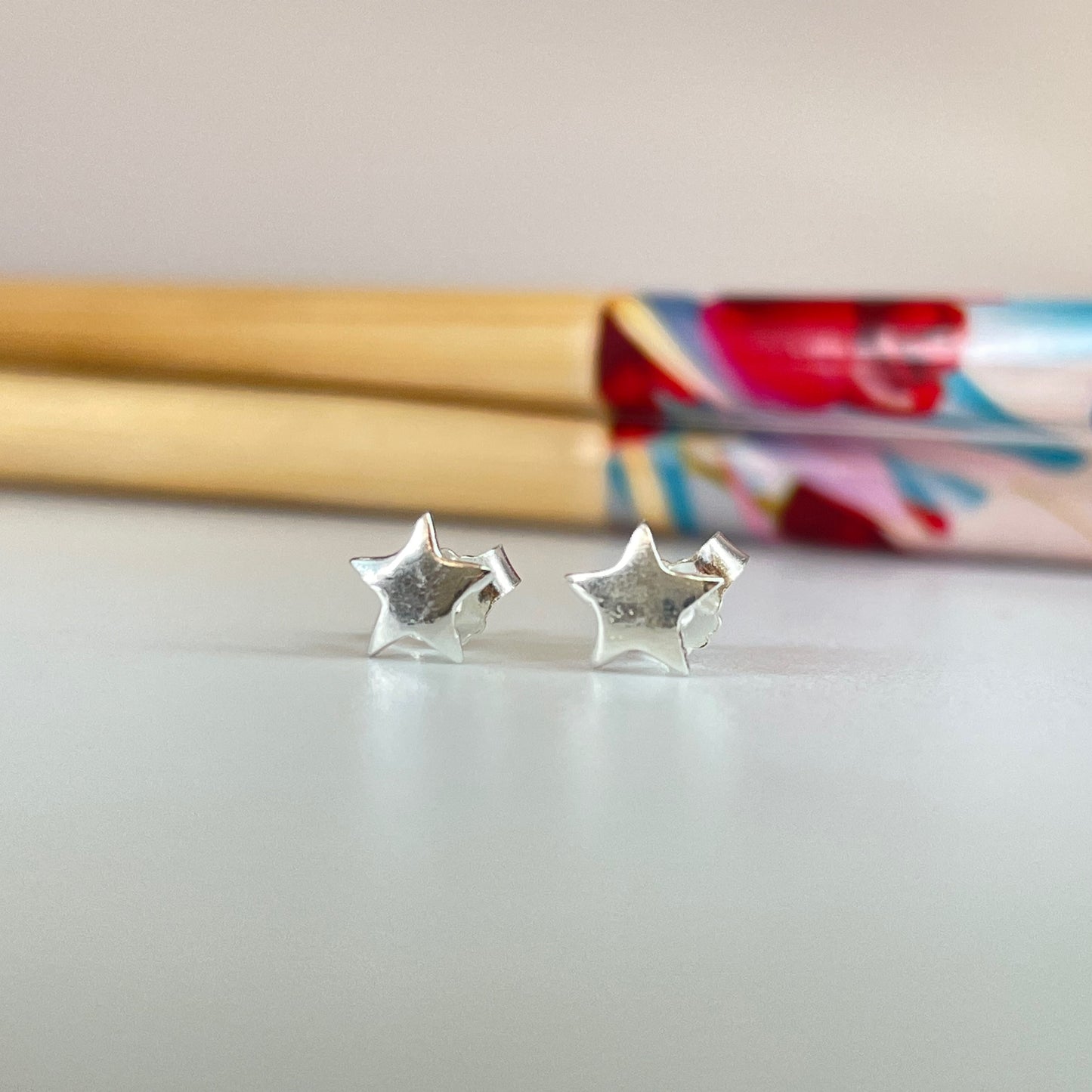 XS20005 Aro de Plata Estrella 5.5 mm Aro Plata 950 Aros Bañados hecho de Bronce Bañado en Plata 50 ml Joyas Bañadas en Plata Editar texto alternativo