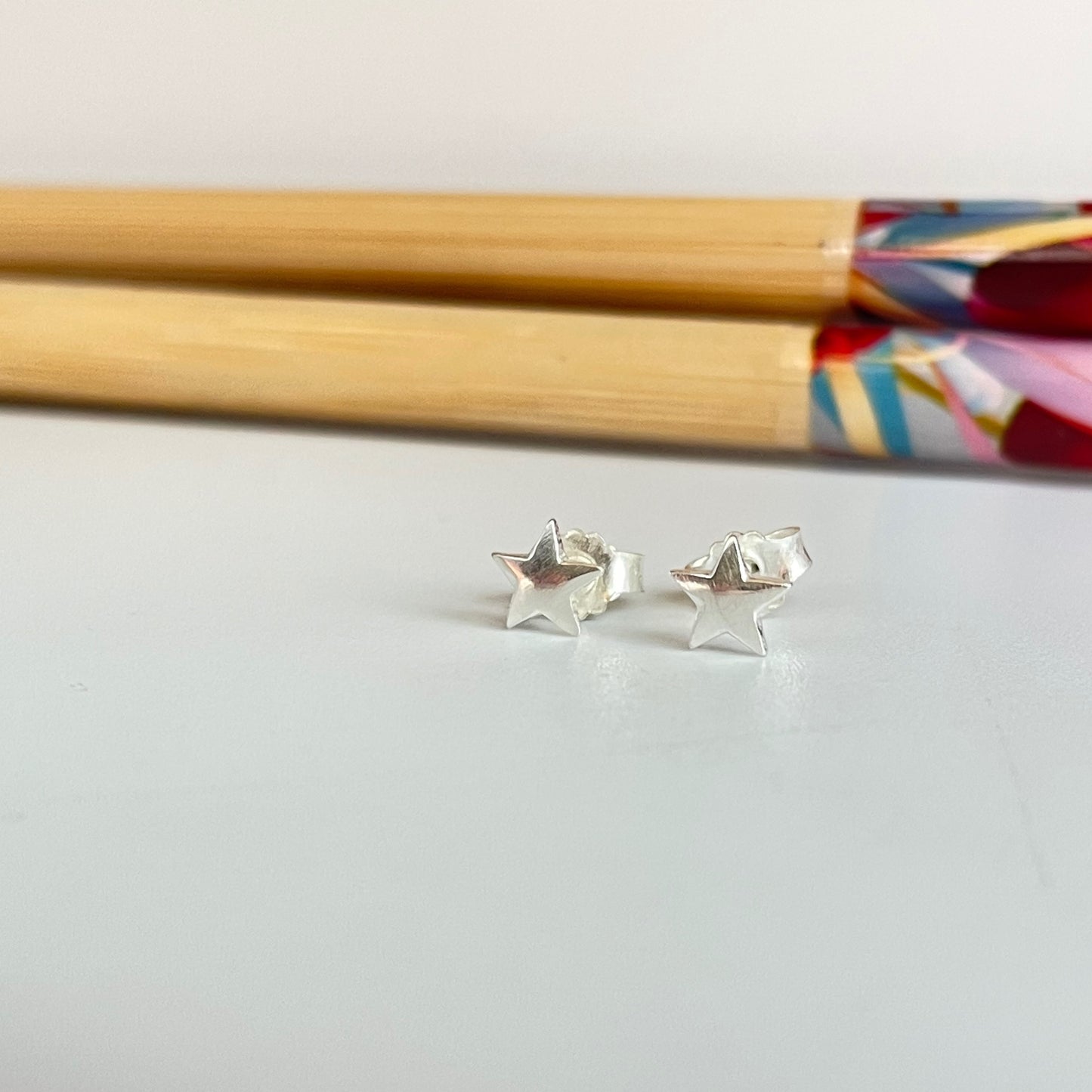 XS20009 Aro de Plata Estrella 4.8 mm Aro Plata 950 Aros Bañados hecho de Bronce Bañado en Plata 50 ml Joyas Bañadas en Plata