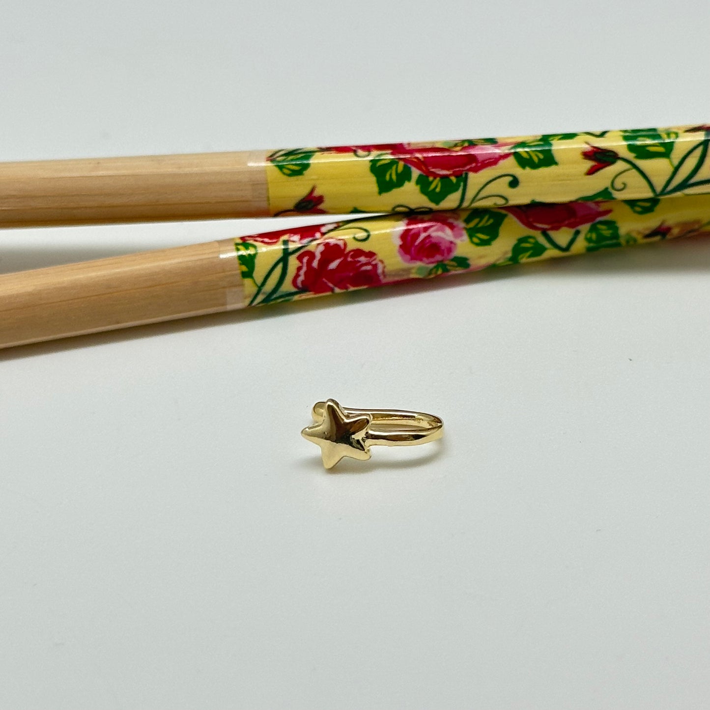 XO320 Cuff Estrella 7 mm Aro Baño Oro