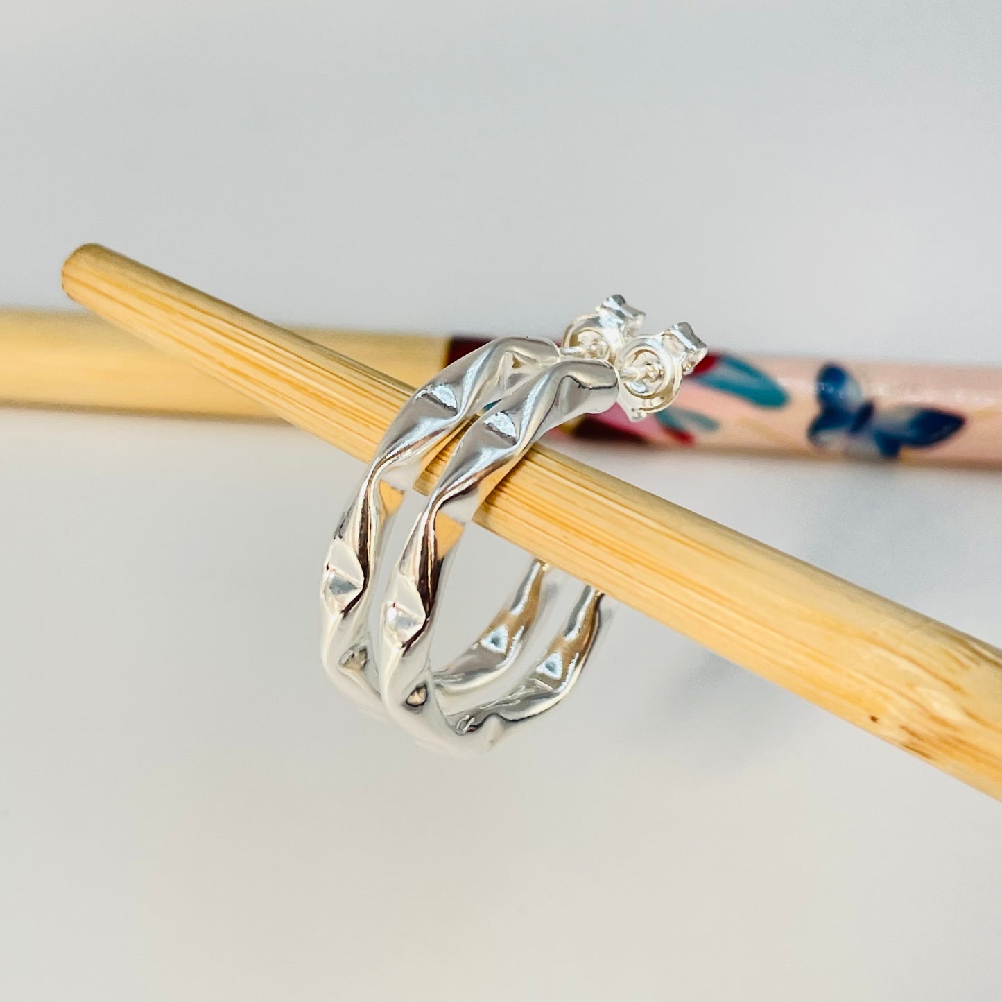 XP219 Aro Argolla Torcida 27 mm Aro Baño Plata