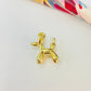 Joyas por Mayor Joyas Bañadas en Oro por Mayor Insumos para Joyas FO1143 Colgante Perro Globo 15 x 14 mm más argollita Ancho 7 mm Espesor 3 mm Figura Baño Oro