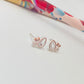 Joyas por Mayor Joyas Bañadas en Plata por Mayor Insumos para Joyas XP479 Aro Doble Punto de Luz Gota y Redondo mini 11 x 10 mm Espesor 2 mm Aro Baño Plata