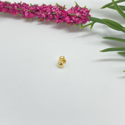 AO155 Tapanudo 2 argollas diá. 2.5 mm VENTA POR UNIDAD Accesorio Baño Oro