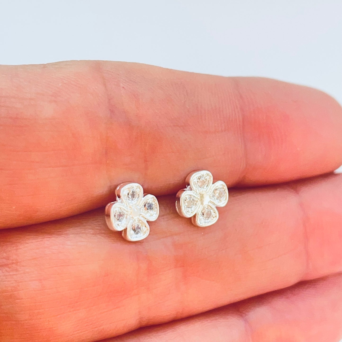 XP556 Aro Trébol Small con Circones 8 x 8 mm Espesor 1.2 mm Aro Baño Plata