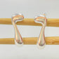 Joyas por Mayor Joyas Bañadas en Plata por Mayor Insumos para Joyas XP473 Aro Orgánico Simple 20 x 11 mm Espesor 1.2 mm Aro Baño Plata