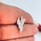FP1222 Colgante Angel en relieve tipo 3D 17 x 13 mm Espesor 1.1 mm Figura Baño Plata