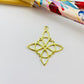 Joyas por Mayor Joyas Bañadas en Oro por Mayor Insumos para Joyas FO1216 Colgante Nudo de Bruja 25 x 25 mm más argollita Espesor 1.1 mm Figura Baño Oro