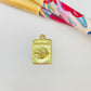 Joyas por Mayor Joyas Bañadas en Oro por Mayor Insumos para Joyas FO1155 Colgante Pasaporte 14.5 x 11 mm más argollita Espesor 1.2 mm Figura Baño Oro