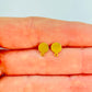 BO27 Base de Aro Redonda Mini con argolla inferior 8 x 6 mm Espesor 0.8 mm Base Aro Baño Oro