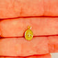 Joyas por Mayor Joyas Bañadas en Oro por Mayor Insumos para Joyas FO1211 Mini Colgante Ovalado Espíritu Santo 9 x 7 mm más Argollita Espesor 1 mm Figura Baño Oro