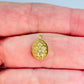 FO737 Colgante Virgen de los Milagros 10 x 8 mm Figura Baño Oro Figuras Bañadas en Oro y Plata hecho de Bronce Bañado en Oro 18K Joyas Bañadas en Oro
