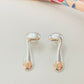 Joyas por Mayor Joyas Bañadas en Plata por Mayor Insumos para Joyas XP473 Aro Orgánico Simple 20 x 11 mm Espesor 1.2 mm Aro Baño Plata