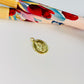 Joyas por Mayor Joyas Bañadas en Oro por Mayor Insumos para Joyas FO1201 Colgante Ovalado Nuestra Señora del Carmen 11 x 9 mm más argollita Espesor 1.1 mm Figura Baño Oro