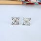 Joyas por Mayor Joyas Bañadas en Plata por Mayor Insumos para Joyas XP561 Aro Nudo de Bruja Lijado 15 x 15 mm Espesor 1 mm Aro Baño Plata