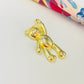 Joyas por Mayor Joyas Bañadas en Oro por Mayor Insumos para Joyas FO1147 Colgante Oso con mano en alto 25 x 18 mm más argollita Espesor 4 mm Figura Baño Oro
