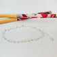 Joyas por Mayor Joyas Bañadas en Plata por Mayor Insumos para Joyas PP25 Pulsera Perlas diá. 3.5 mm y bolitas facetadas 2.8 mm Largo 17.5 cm más extensor con terminal mini corazón Pulsera Baño Plata