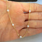 Joyas por Mayor Joyas Bañadas en Oro por Mayor Insumos para Joyas CO231 Collar Perlas diá. 4 mm Cadena Veneciana Espesor 1 mm Largo 50 cm Collar Terminado Baño Oro