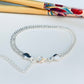PP32 Pulsera Doble Cadena Grumet Largo 16 cm más extensor 5 cm Ancho 4.4 mm Espesor 1.2 mm Pulsera Baño Plata