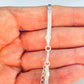 PP29 Pulsera Cinta Texturada doble espesor Ancho 3 mm Espesor 1.3 mm Largo 15 cm Pulsera Baño Plata