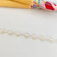 Joyas por Mayor Joyas Bañadas en Plata por Mayor Insumos para Joyas PP26 Pulsera Perlas diá. 4 mm y cadena Largo 17.5 mm más extensor de 3 cm con terminal mini corazón Pulsera Baño Plata