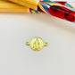 FO1046 Conector Virgen de los Milagros 9 mm mas argollitas Figura Baño Oro
