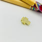 FO371 Cruz Circones 10 x 8 mm Figura Baño Oro Figuras Bañadas en Oro y Plata hecho de Bronce Bañado en Oro 18K