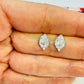 Joyas por Mayor Joyas Bañadas en Plata por Mayor Insumos para Joyas XP509 Aro Punto de Luz Gota Cristal 3 Bolitas 8 x 4 mm Aro Baño Plata