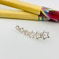XP344 Aro Estrellas caladas trepadoras Largo 30 mm Estrellas 8 mm a 3.5 mm Aro Baño Plata Aros Bañados hecho de Bronce Bañado en Plata 50 ml Joyas Bañadas en Plata