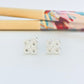 Joyas por Mayor Joyas Bañadas en Plata por Mayor Insumos para Joyas XP555 Aro Trébol Puntas Redondas Circones 10 x 10 mm Espesor 1.2 mm Aro Baño Plata