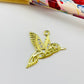 Joyas por Mayor Joyas Bañadas en Oro por Mayor Insumos para Joyas FO1218 Colgante Colibrí Calado Circones 25 x 25 mm Espesor 1.1 mm Figura Baño Oro