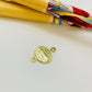 Joyas por Mayor Joyas Bañadas en Oro por Mayor Insumos para Joyas FO1180 Conector San Benito Diá. 9 mm mas argollitas Espesor 1 mm Figura Baño Oro