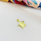 FO731 Estrella con argollita 12 mm Espesor 1 mm Figura Baño Oro