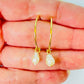 Joyas por Mayor Joyas Bañadas en Oro por Mayor Insumos para Joyas XO535 Aro Argolla con Perla Barroca Colgante de 9 x 8 mm Diá. 20 mm Espesor 1 mm Aro Baño Oro