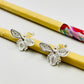 Joyas por Mayor Joyas Bañadas en Plata por Mayor Insumos para Joyas XP463 Aro Abeja 15 x 20 mm Espesor 2 mm Aro Baño Plata