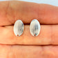 Joyas por Mayor Joyas Bañadas en Plata por Mayor Insumos para Joyas BP122 Base Ovalada Lijada 12 x 8 mm con perforación inferior Base de Aro Baño Plata