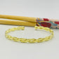 Joyas por Mayor Joyas Bañadas en Oro por Mayor Insumos para Joyas EO29 Esclava Trenzada con Terminal Bolita de 5 mm 58 x 50 mm Ancho 4 mm Espesor 2 mm Esclava Baño Oro