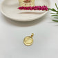 Joyas por Mayor Joyas Bañadas en Oro por Mayor Insumos para Joyas FO1239 Colgante Medalla Corazón y Huella Digital Diá. 15 mm más Valier 5 x 2.2 mm Espesor 1.8 mm Figura Baño Oro