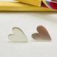 XP388 Aro Corazón Liso M 15x 12 mm Espesor 1 mm Aro Baño Plata Aros Bañados hecho de Bronce Bañado en Plata 50 ml Joyas Bañadas en Plata