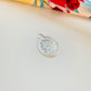 FP1194 Colgante Mini Moneda Lira Doble Faz Diá. 8 mm más argollita Espesor 1 mm Figura Baño Plata