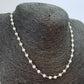 Joyas por Mayor Joyas Bañadas en Plata por Mayor Insumos para Joyas CP232 Collar Chocker Perlas diá. 4 mm Largo 35 cm más extensor 5.5 cm Collar Terminado Baño Plata