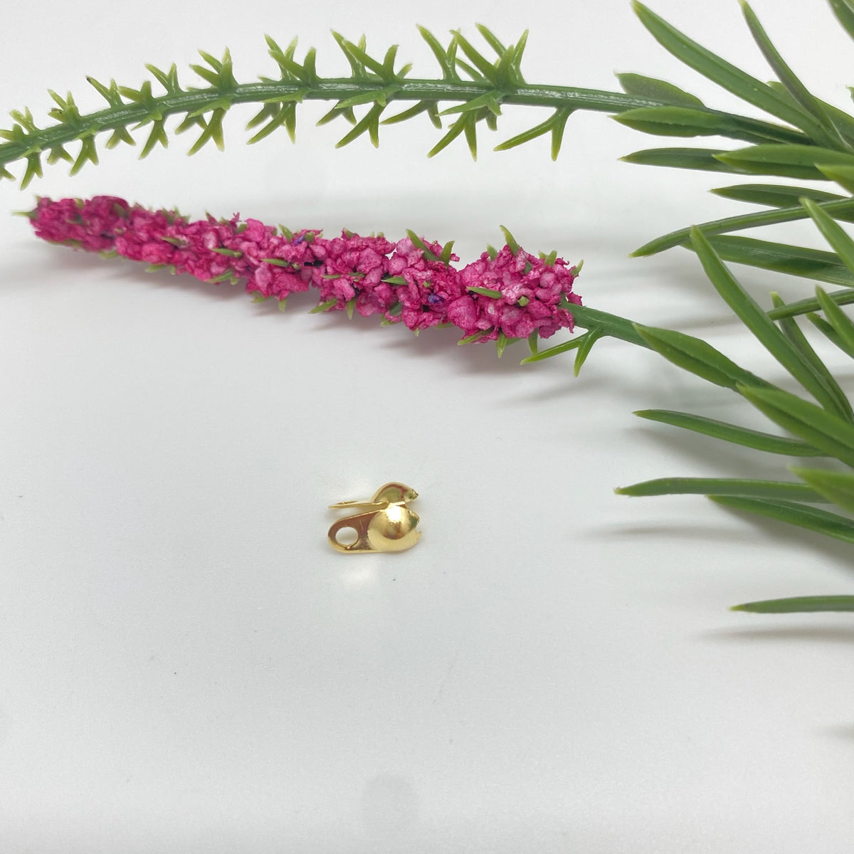 AO156 Tapanudo 2 argollas diá. 3.2 mm VENTA POR UNIDAD Accesorio Baño Oro