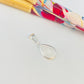 Joyas por Mayor Joyas Bañadas en Plata por Mayor Insumos para Joyas FP1162 Colgante Gota Cristal Color con borde 10 x 8 mm más argollita y valier de 7 mm Espesor 3.2 mm Figura Baño Plata