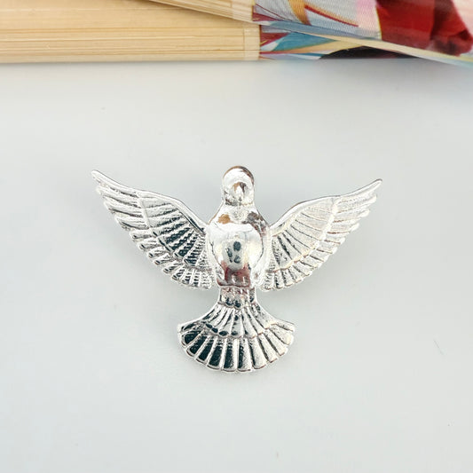 FP1267 Colgante Espíritu Santo L 18.5 x 25 mm argolla posterior Espesor 1.5 mm Figura Baño Plata