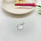Joyas por Mayor Joyas Bañadas en Plata por Mayor Insumos para Joyas FP1239 Colgante Medalla Corazón y Huella Digital Diá. 15 mm más Valier 5 x 2.2 mm Espesor 1.8 mm Figura Baño Plata