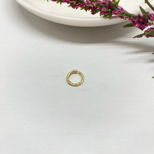 AO70 Argolla 1.2x6 Lijada Baño Oro Accesorio Baño Oro Accesorios Bañados en Oro y Plata hecho de Bronce Bañado en Oro 18K Joyas Bañadas en Oro