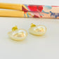 XO546 Aro Perla Gota 16 x 8 mm Espesor mayor 10 mm Aro Baño Oro