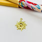 FO1223 Colgante Sol 15 x 15 mm más argollita Espesor 1.1 mm Figura Baño Oro