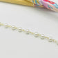Joyas por Mayor Joyas Bañadas en Oro por Mayor Insumos para Joyas PO26 Pulsera Perlas diá. 4 mm y cadena Largo 17.5 mm más extensor de 3 cm con terminal mini corazón Pulsera Baño Oro
